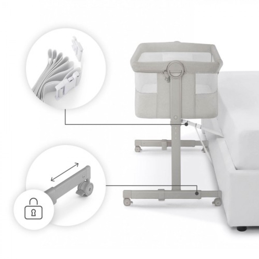 Kinderkraft λίκνο NESTE UP 2 Light Beige (KLNEE002BEG000N)