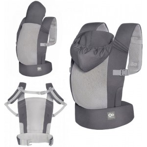 Kinderkraft Μάρσιπος Εργονομικός Carrybee Grey (KNCABE00GRY0000)