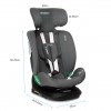 Kidnort Κάθισμα Αυτοκινήτου Radjur with top tether i-Size Black (KNFOT000004)