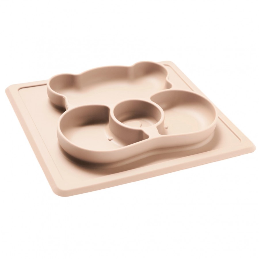 Kidnort Δίσκος Σιλικόνης με χωρίσματα Retter Beige (KNSIL000002)