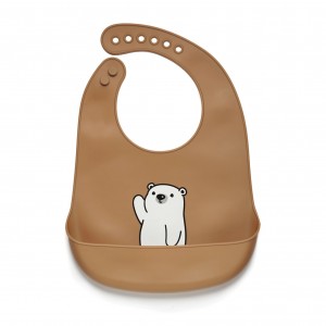 Kidnort  Σαλιάρα Σιλικόνης Retter Mjolk Brown (KNSIL000009) Kidnort  Σαλιάρα Σιλικόνης Retter Mjolk Brown (KNSIL000009)