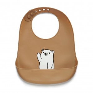 Kidnort  Σαλιάρα Σιλικόνης Retter Mjolk Brown (KNSIL000009) Kidnort  Σαλιάρα Σιλικόνης Retter Mjolk Brown (KNSIL000009)