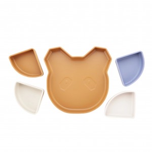 Kidnort Πιάτο σιλικόνης Retter Brown με 4 αποσπόμενα μπολάκια 4in1 (KNSIL000018) Kidnort Πιάτο σιλικόνης Retter Brown με 4 αποσπόμενα μπολάκια 4in1 (KNSIL000018)