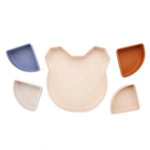 Kidnort Πιάτο σιλικόνης Retter Beige με 4 αποσπόμενα μπολάκια 4in1 (KNSIL000019) Kidnort Πιάτο σιλικόνης Retter Beige με 4 αποσπόμενα μπολάκια 4in1 (KNSIL000019)