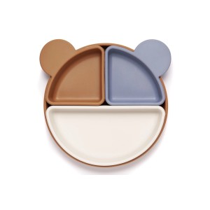 Kidnort Πιάτο σιλικόνης Retter Brown με αποσπόμενα μπολάκια 3in1 (KNSIL000021) Kidnort Πιάτο σιλικόνης Retter Brown με αποσπόμενα μπολάκια 3in1 (KNSIL000021)