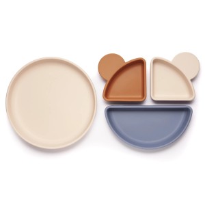 Kidnort Πιάτο σιλικόνης Retter Beige με αποσπόμενα μπολάκια 3in1 (KNSIL000022) Kidnort Πιάτο σιλικόνης Retter Beige με αποσπόμενα μπολάκια 3in1 (KNSIL000022)