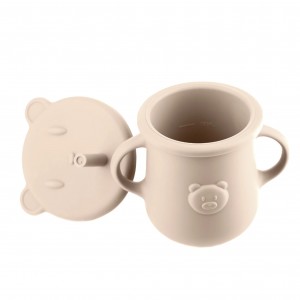 Kidnort Ποτήρι Σιλικόνης Retter με λαβές 200ml Beige (KNSIL000030) Kidnort Ποτήρι Σιλικόνης Retter με λαβές 200ml Beige (KNSIL000030)