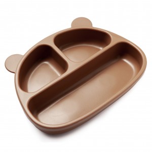 Kidnort Πιάτο Σιλικόνης με Χωρίσματα Bear Retter Mjolk Brown (KNSIL000031) Kidnort Πιάτο Σιλικόνης με Χωρίσματα Bear Retter Mjolk Brown (KNSIL000031)