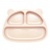 Kidnort Πιάτο Σιλικόνης με Χωρίσματα Bear Retter Mjolk Beige (KNSIL000032)
