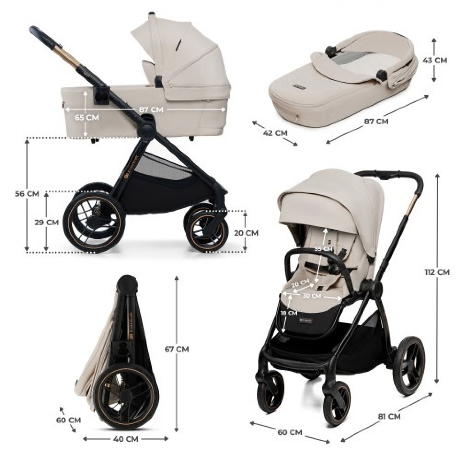 Kinderkraft stroller Nea 5in1 Soft Beige (KSNEA002BEG2000-1)
