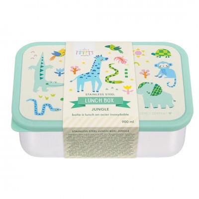 A little lovely company: Δοχείο φαγητού από ανοξείδωτο ατσάλι 900ml-Jungle (LBSSJU56)
