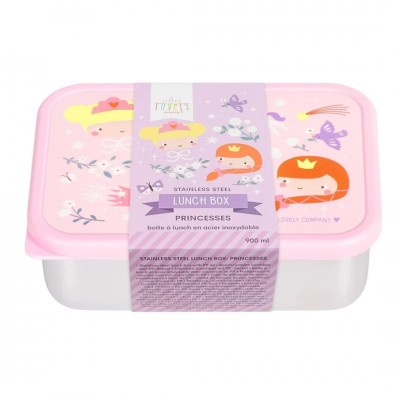 A little lovely company: Δοχείο φαγητού από ανοξείδωτο ατσάλι 900ml-Princesses (LBSSPR58)