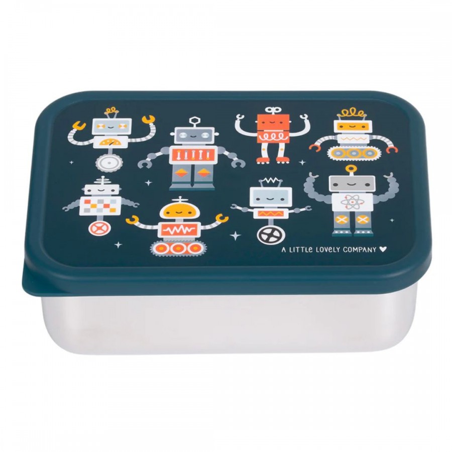 A little lovely company: Δοχείο φαγητού από ανοξείδωτο ατσάλι 900ml-Robots (LBSSRO59)