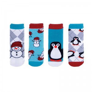 FlapJackKids Mix and Match Καλτσάκια (0-12) μηνών – Penguin/Snowman (LUV0812S)