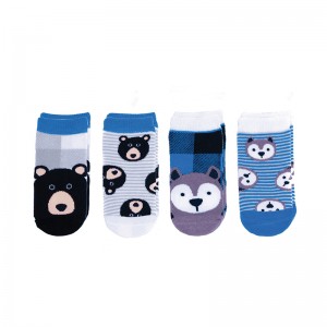 FlapJackKids Mix and Match Καλτσάκια (0-12) μηνών – Wolf/Bear ( LUV0813S)