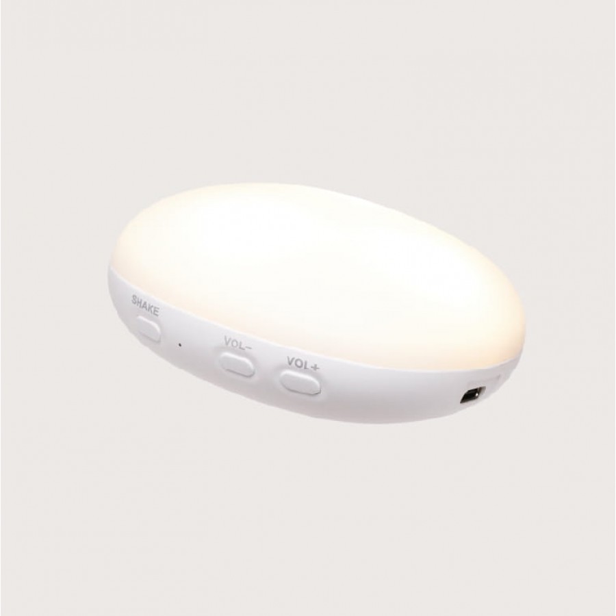 Moonie Επαναφορτιζόμενο βοήθημα ύπνου με ηχογράφηση & αισθητήρα κλάματος – Οργανικό βαμβάκι Cappuccino (M-MCA2)