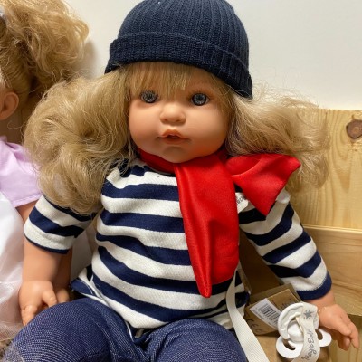 Magic Baby Susy, Ισπανική Χειροποίητη παιδική κούκλα κλαίει και γελά-47εκ. (MB47024)