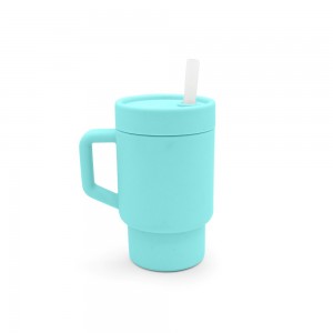 Melii – Παγούρι Σιλικόνης με Καλαμάκι Tumbler Μπλε (MEL19910)