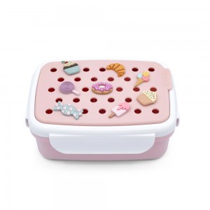Melii – Bento Φαγητοδοχείο με Charms Ροζ (MEL27620)