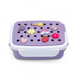 Melii – Bento Φαγητοδοχείο με Charms Μωβ (MEL27630)