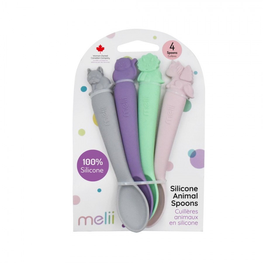 Melii – Κουτάλια Σιλικόνης με Ζωάκια 4 τεμ Ροζ (MEL28000) Melii – Κουτάλια Σιλικόνης με Ζωάκια 4 τεμ Ροζ (MEL28000)