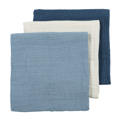 Meyco Σετ 100% Βαμβακερές Μουσελίνες 70x70cm 3 τμχ Natural/jeans blue/indigo (MEY-267.000.CW.04C) Meyco Σετ 100% Βαμβακερές Μουσελίνες 70x70cm 3 τμχ Natural/jeans blue/indigo (MEY-267.000.CW.04C)