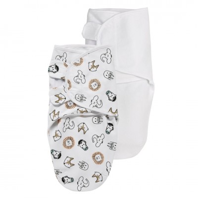 Meyco Πάνες Φασκιώματος 2 Pack Swaddle Animal Multicolour 0-3 μηνών (MEY-310019)