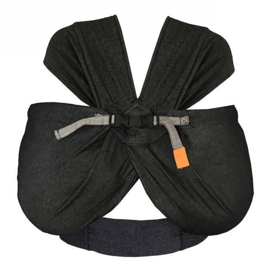 Mini Monkey: Μάρσιπος-Sling Ελαφρύς και αδιάβροχος- Διδύμων- Black (MKY-00000100)