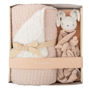 Bimbidreams Σετ Δώρου Κουβέρτα Αγκαλιάς Bamboo με Πλεκτό Κουνελάκι Ροζ 75x90εκ. (MWD000RE) Bimbidreams Σετ Δώρου Κουβέρτα Αγκαλιάς Bamboo με Πλεκτό Κουνελάκι Ροζ 75x90εκ. (MWD000RE)