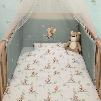 Oliver Baby Σετ Προίκας 3 τεμ Αλεπού Μέντα (OB-423) Oliver Baby Σετ Προίκας 3 τεμ Αλεπού Μέντα (OB-423)