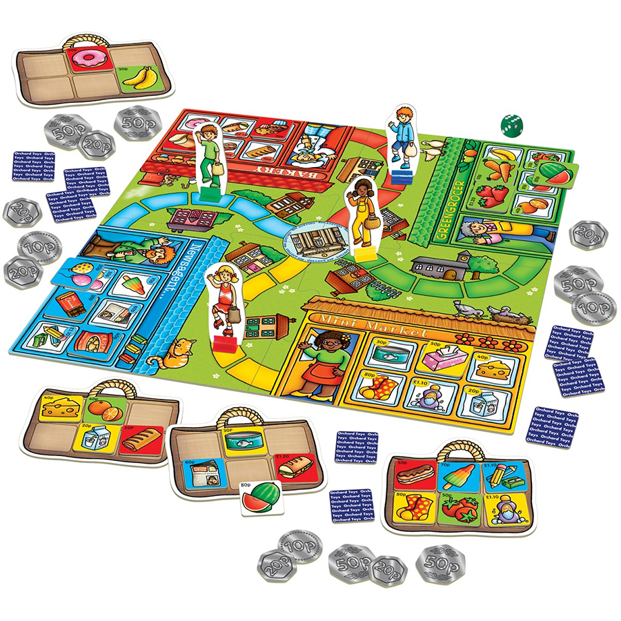 Orchard Toys Εκπαιδευτικό Επιτραπέζιο Παιχνίδι "Βόλτα στα Μαγαζιά" Για Παιδιά 5-9 ετών (ORCH030)