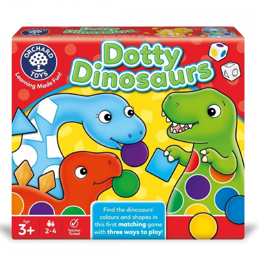 Orchard Toys Εκπαιδευτικό Επιτραπέζιο Παιχνίδι "Δεινόσαυροι με βούλες" Για Παιδιά 3-6 ετών (ORCH062)