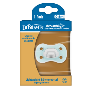 Dr Brown's Πιπίλα Σιλικόνης Advantage 0-6m Light Blue (PA11005)