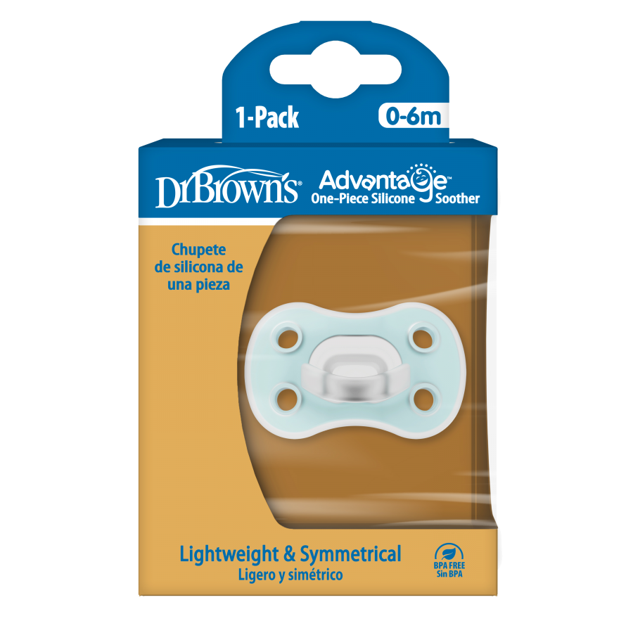 Dr Brown's Πιπίλα Σιλικόνης Advantage 0-6m Light Blue (PA11005) Dr Brown's Πιπίλα Σιλικόνης Advantage 0-6m Light Blue (PA11005)