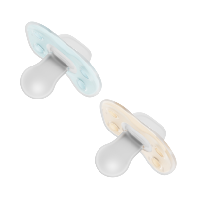 Dr Brown's Πιπίλες Σιλικόνης Advantage 0-6m Ecru and Light Blue (PA12023) Dr Brown's Πιπίλες Σιλικόνης Advantage 0-6m Ecru and Light Blue (PA12023)