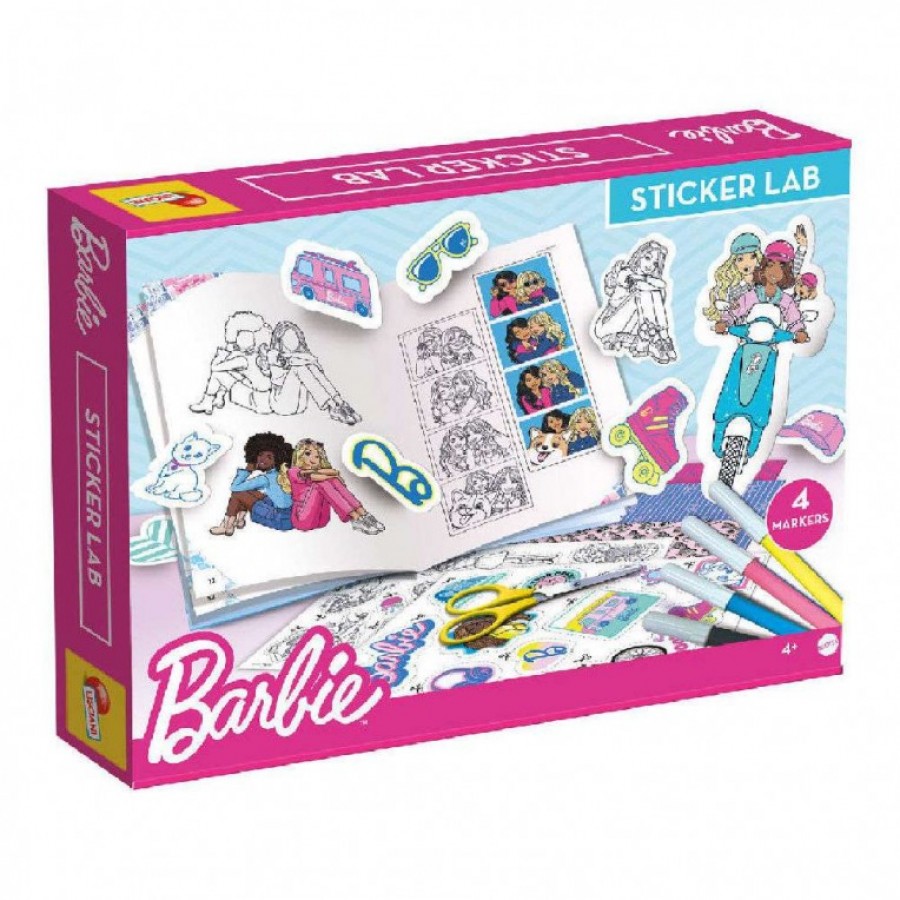 Real Fun Toys Barbie Εργαστήριο Δημιουργίας με Αυτοκόλλητα (RF113316)