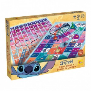 Real Fun Toys Επιτραπέζιο Stitch Game Of The Goose and Snake And Ladders (RF113392)