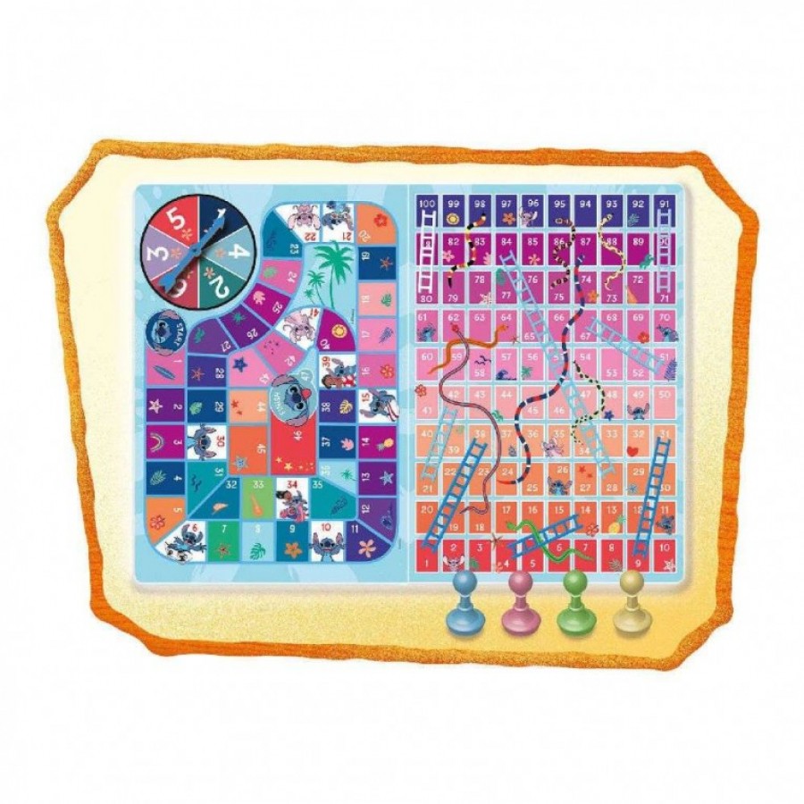 Real Fun Toys Επιτραπέζιο Stitch Game Of The Goose and Snake And Ladders (RF113392)