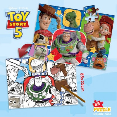 Real Fun Toys Παζλ Διπλής Όψης 48 Κομματιών - Toy Story 5  (RF116782)