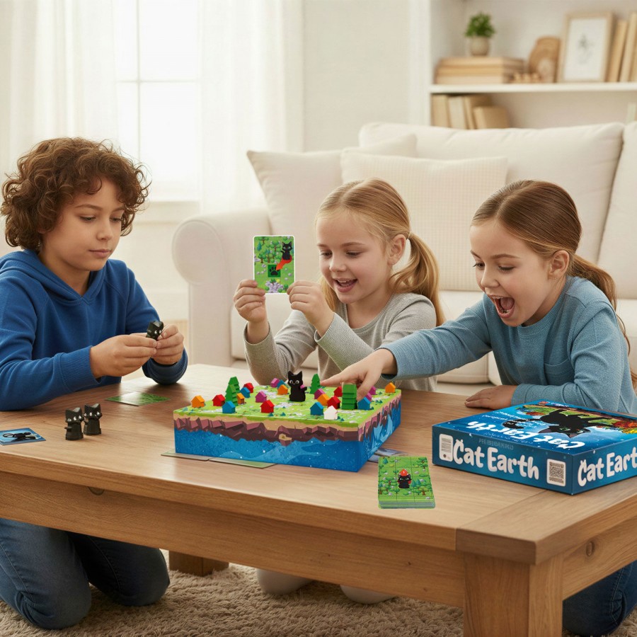 Real Fun Toys Επιτραπέζιο Cat Earth (RF60545) Real Fun Toys Επιτραπέζιο Cat Earth (RF60545)