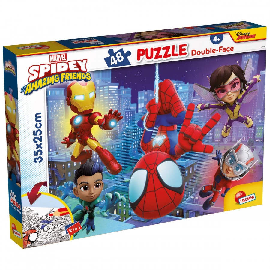 Real Fun Toys Παζλ Διπλής Όψης 48 Κομματιών - Spidey (RF99610)