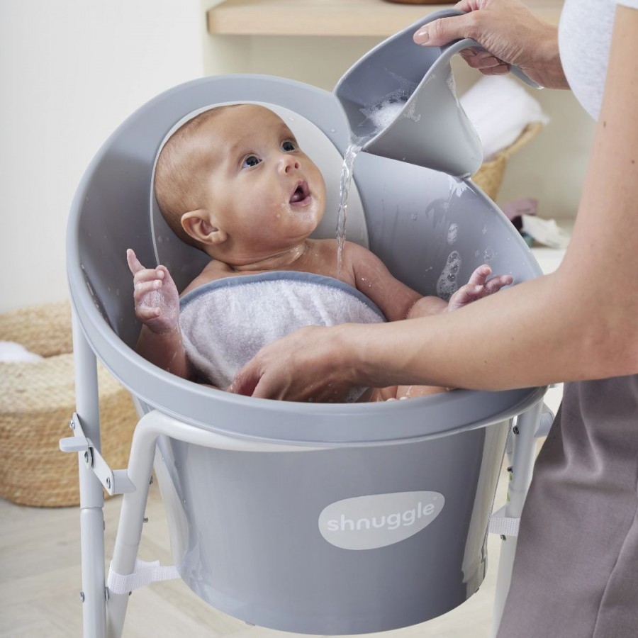 Shnuggle Το πολυβραβευμένο Μπανάκι Grey με τάπα (SBP-PBL-EUR)