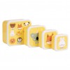 A little lovely company Σετ 4 δοχεία φαγητού Lunch & Snack Box Animal Friends (SBSEAF81)