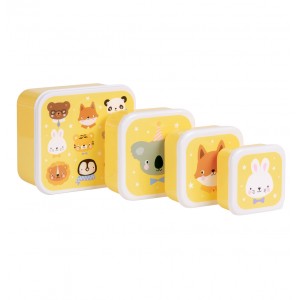 A little lovely company Σετ 4 δοχεία φαγητού Lunch & Snack Box Animal Friends (SBSEAF81) A little lovely company Σετ 4 δοχεία φαγητού Lunch & Snack Box Animal Friends (SBSEAF81)
