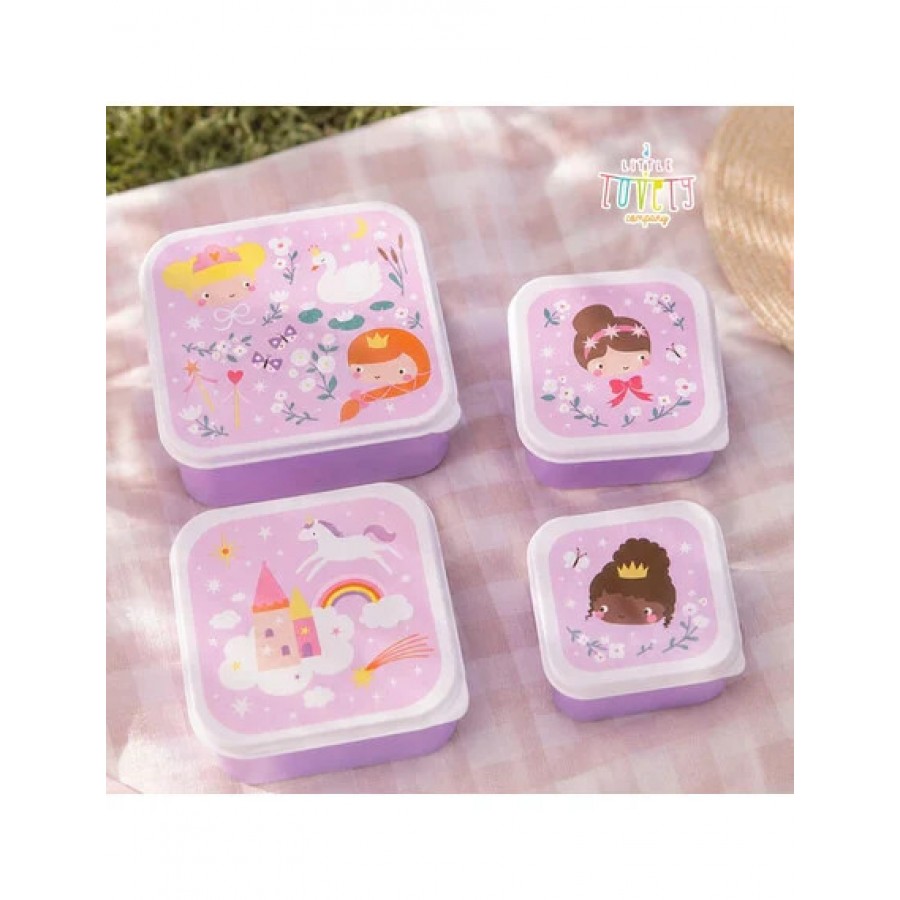A little lovely company Σετ 4 δοχεία φαγητού Lunch & Snack Box Princesses (SBSEPR85) A little lovely company Σετ 4 δοχεία φαγητού Lunch & Snack Box Princesses (SBSEPR85)