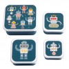 A little lovely company Σετ 4 δοχεία φαγητού Lunch & Snack Box Robots (SBSERO86) A little lovely company Σετ 4 δοχεία φαγητού Lunch & Snack Box Robots (SBSERO86)