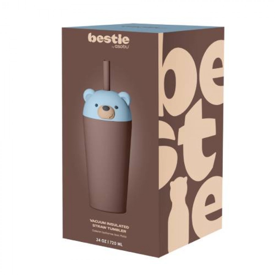 Asobu  Παγούρι Ανοξείδωτο με Καλαμάκι Tumbler Bear (SBV54-BEAR)