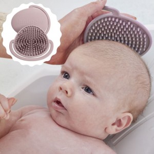 Shnuggle Αντιβακτηριδιακή βούρτσα μπάνιου από σιλικόνη Blossom (SHN-BRSH-BSM)