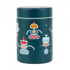 A little lovely company: Θερμός φαγητού από ανοξείδωτο ατσάλι 300ml-Robots (SSFJRO07)