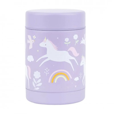 A little lovely company: Θερμός φαγητού από ανοξείδωτο ατσάλι 300ml Unicorn Dreams (SSFJUD02)